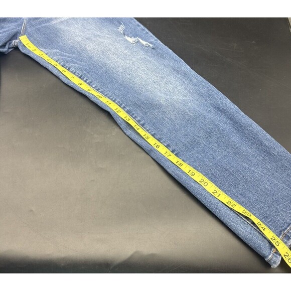 Nicole Miller Nomad Super High Rise Taper Button Fly Distressed Jeans Women’s 8 - Picture 12 of 12